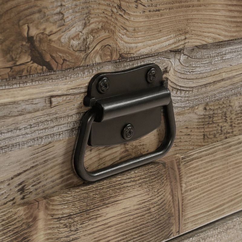 Granite Trace Corner Entertainment Credenza Rustic Cedar - Sauder