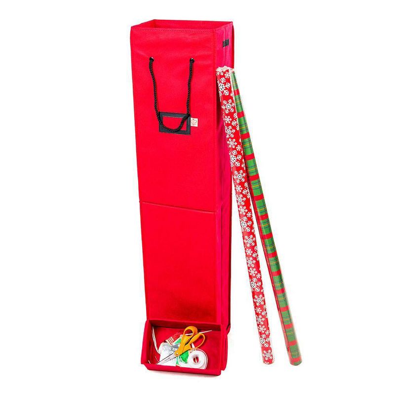 TreeKeeper Wrapping Paper Storage Box Red