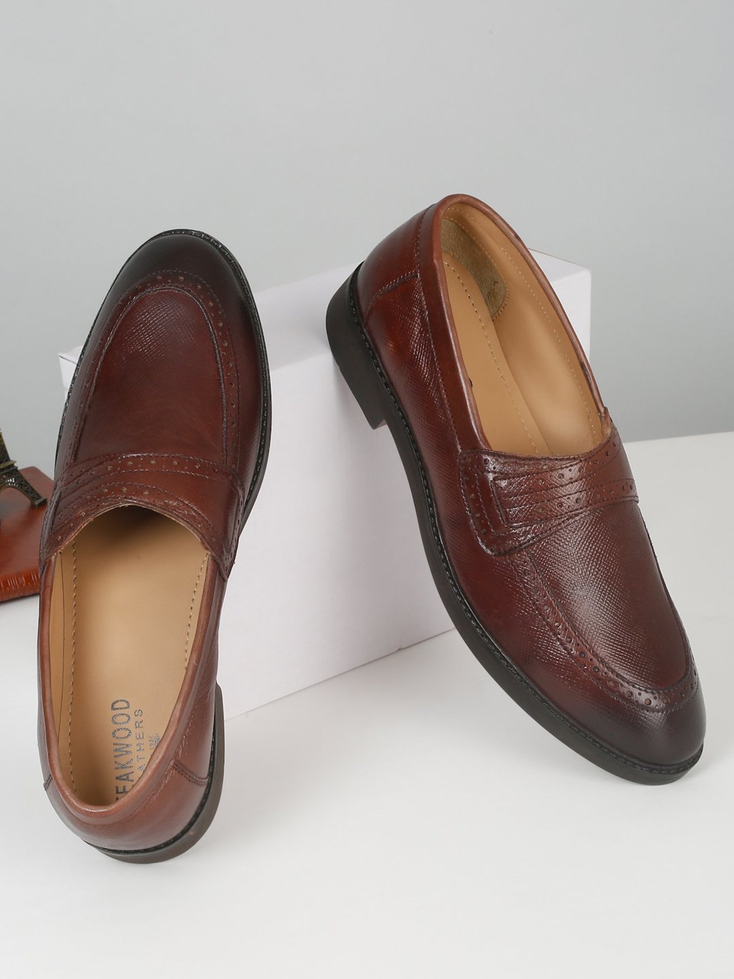 Teakwood Leathers Men's Brown Casual Loafers