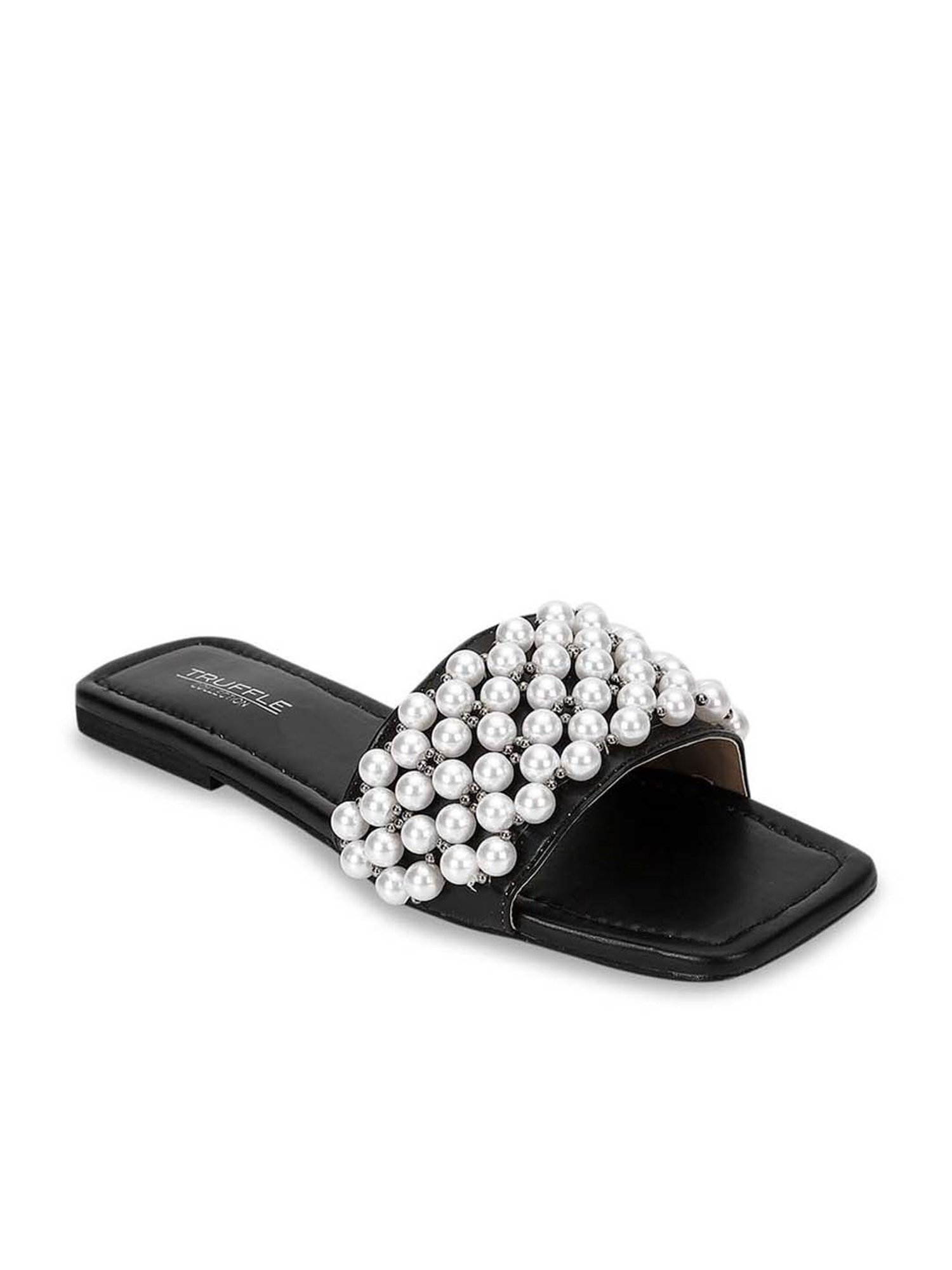Truffle Collection Women's Black Casual Sandals