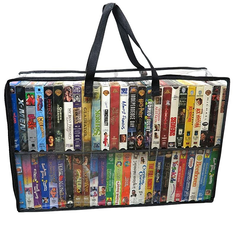 VHS Storage BagMovieVideo OrganizerHandles100 TotalNo DustSet2