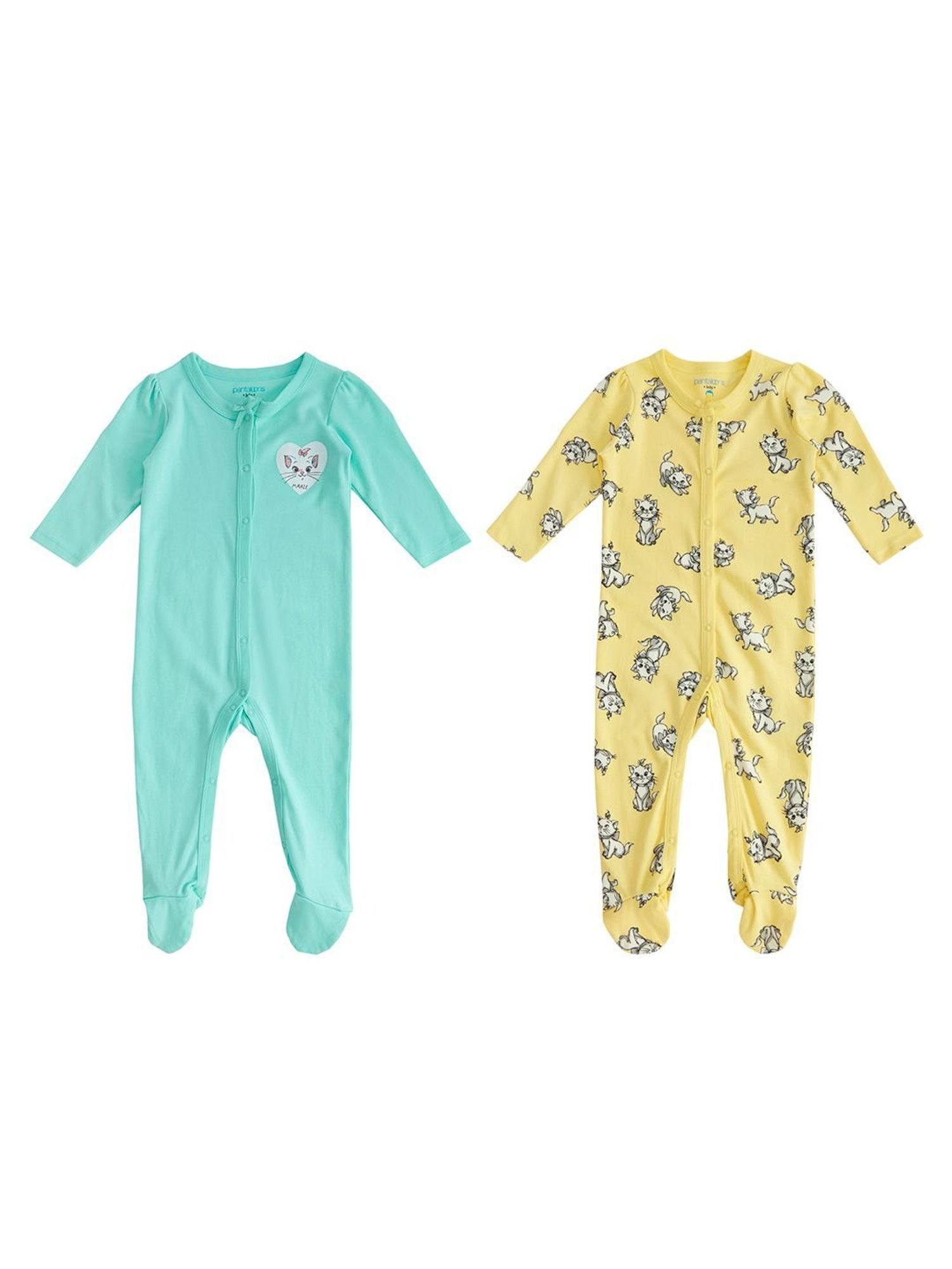 Ed-a-Mamma Baby Pink & White Printed Bodysuit (Pack Of 2)