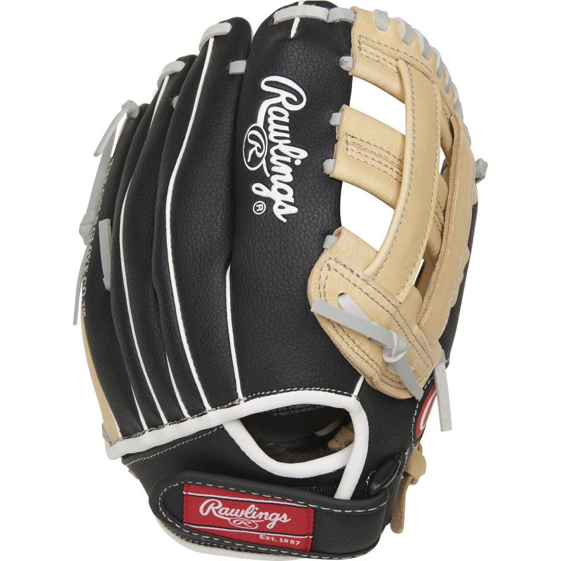 Rawlings Playmaker 10.5" T Ball Glove - Black/Brown