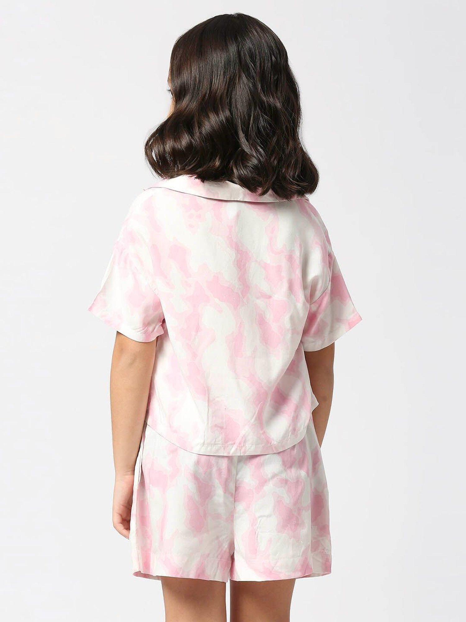 LilPicks Kids Yellow Solid Crop Top