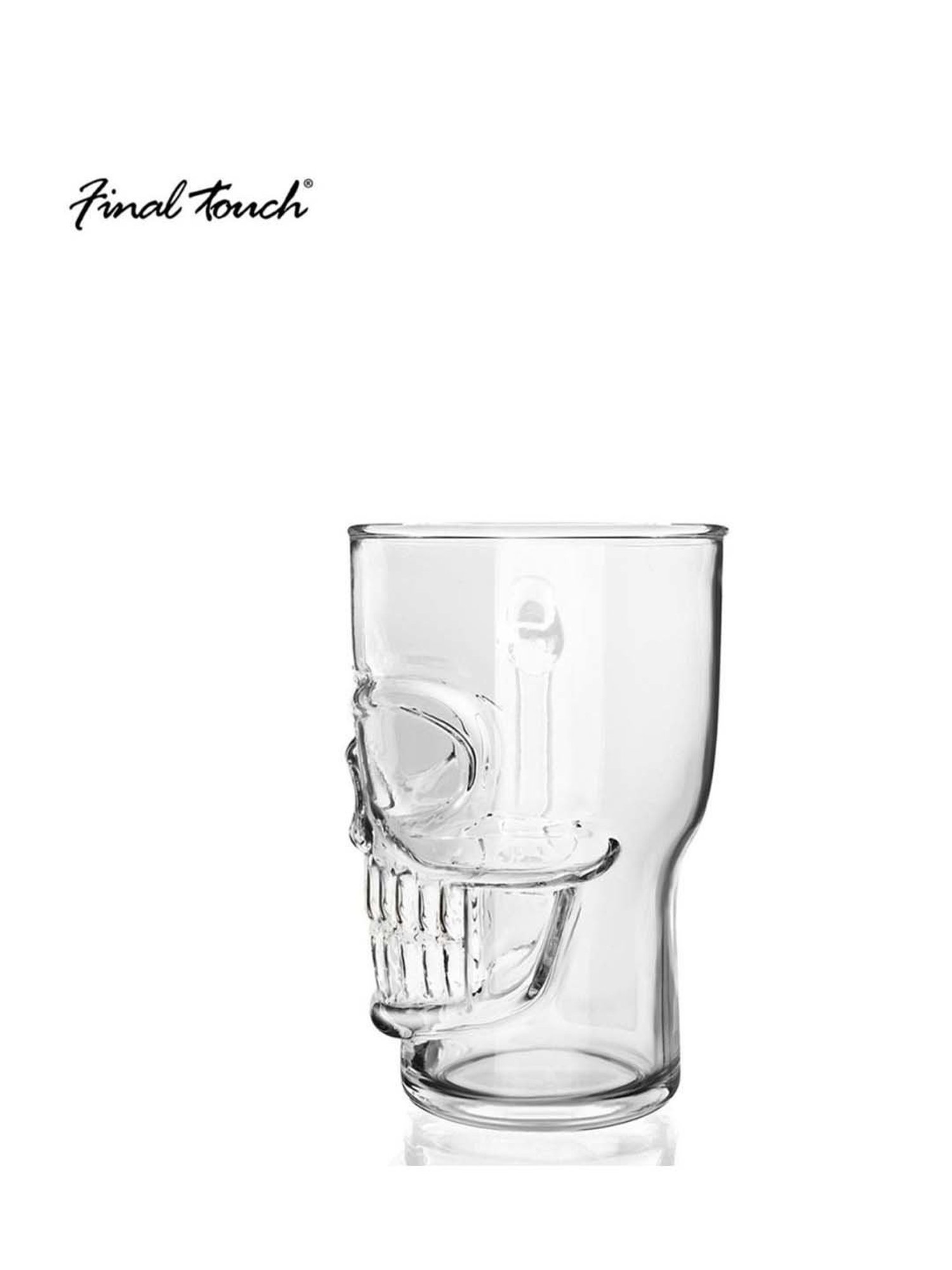 Final Touch Transparent Brainfreeze Skull Beer Mug