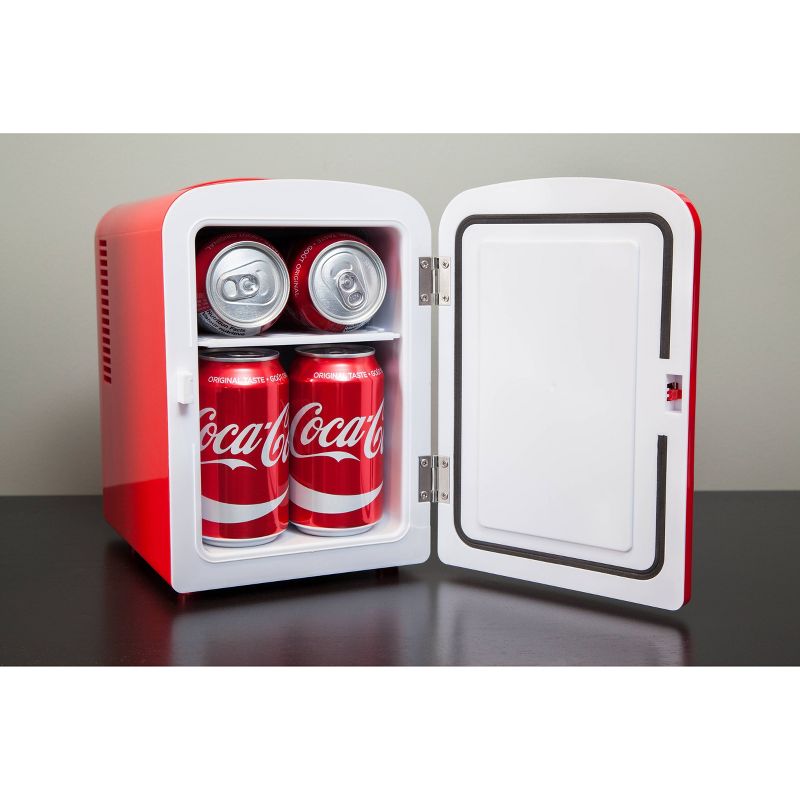 Coca-Cola 0.14 cu ft Personal Refrigerator - Red