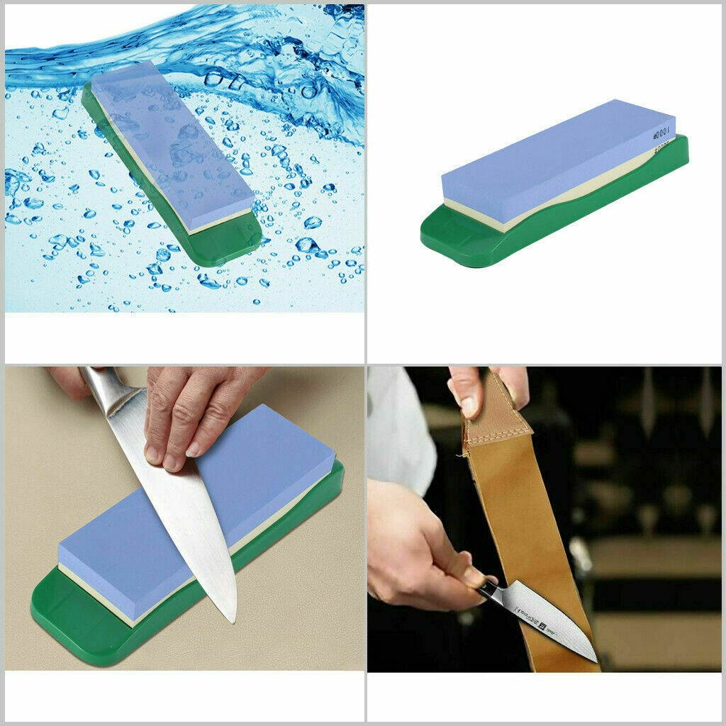 Premium Whetstone ening Stone 1000/3000 Knife ener W/ Plastic Holder