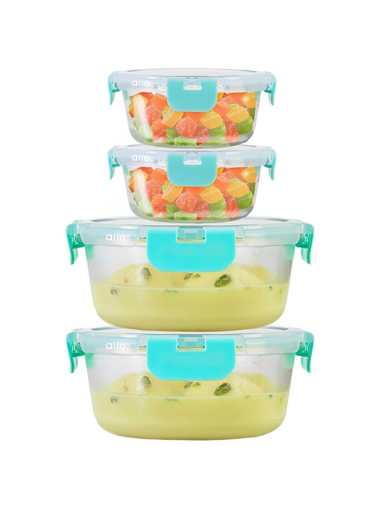 Borosilicate Glass Containers with Lids Microwave Safe Container for Glass Food Storage Containers