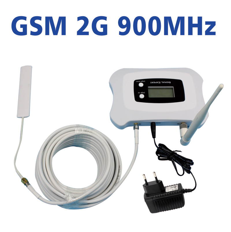 ATNJ GSM 900MHz Mobile Signal Booster 2G Cell Phone Signal Repeater with indoor whip antenna