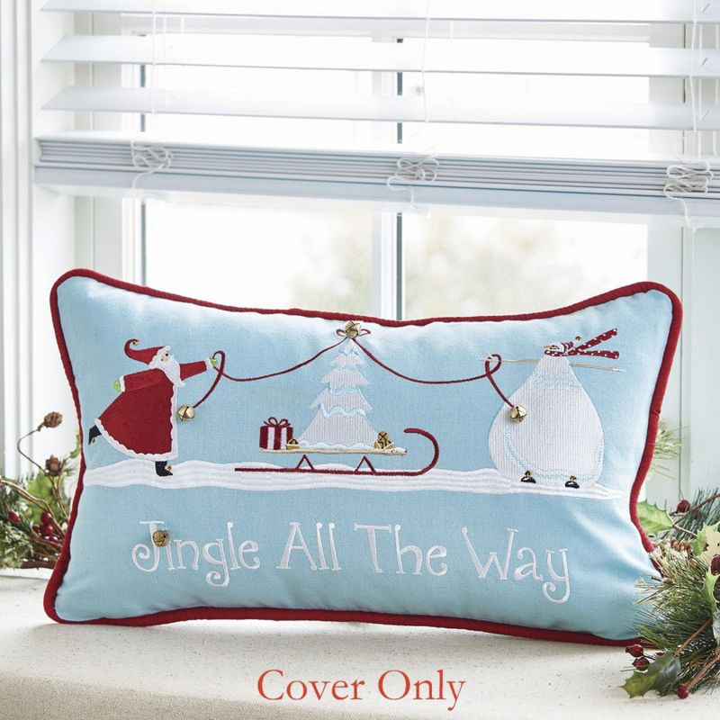 Park Designs Jingle All Way Pillow Cover - Blue