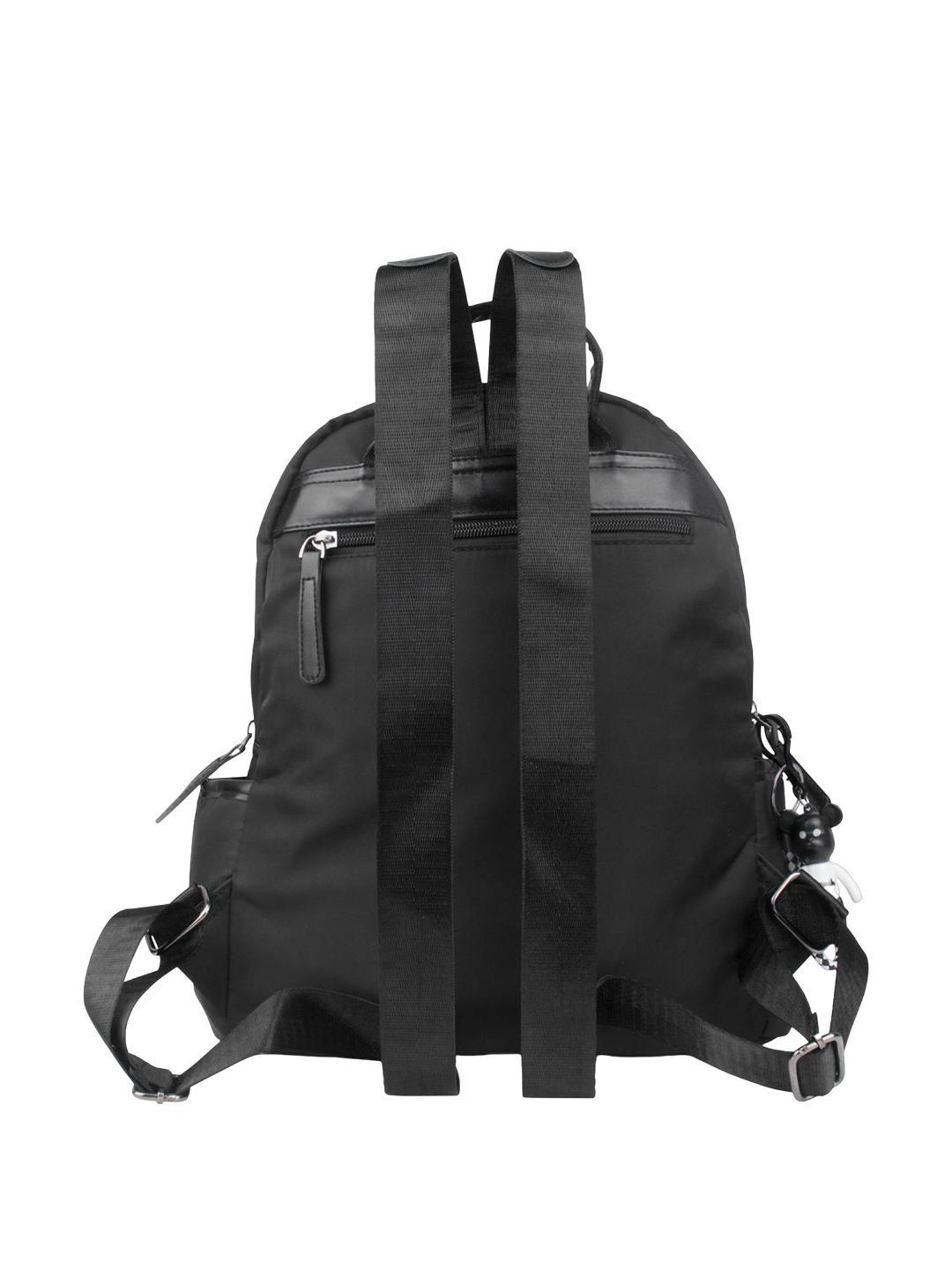 Angeline Black Polyester Medium Backpack