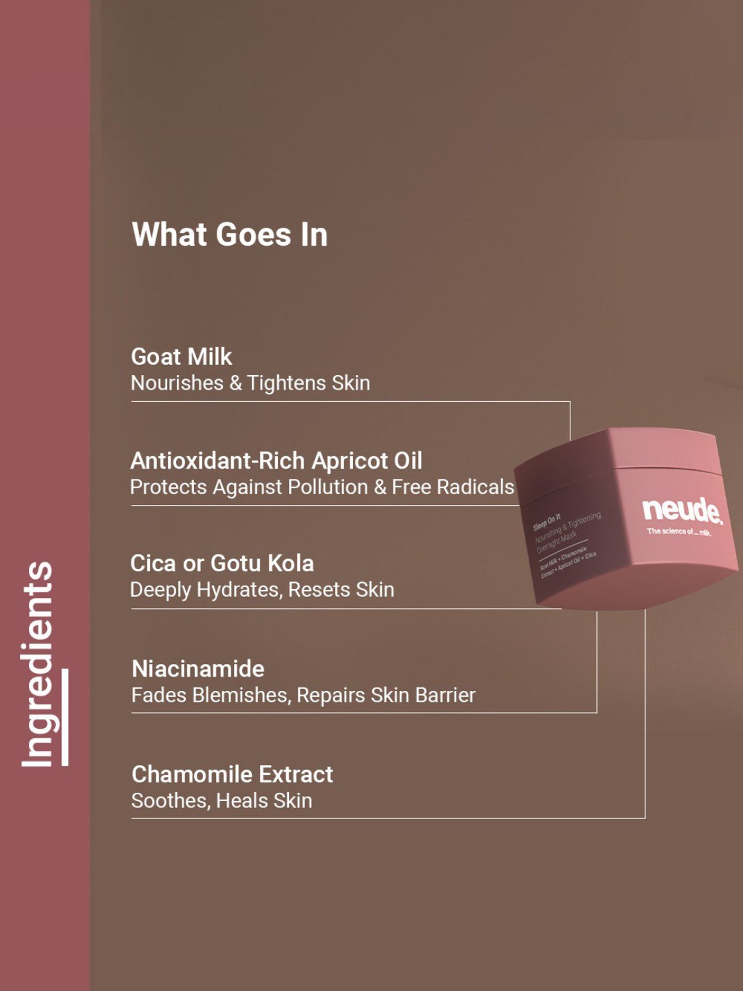 Neude Sleep On It Skin Nourishing & Tightening Ovenight Mask - 50 ml