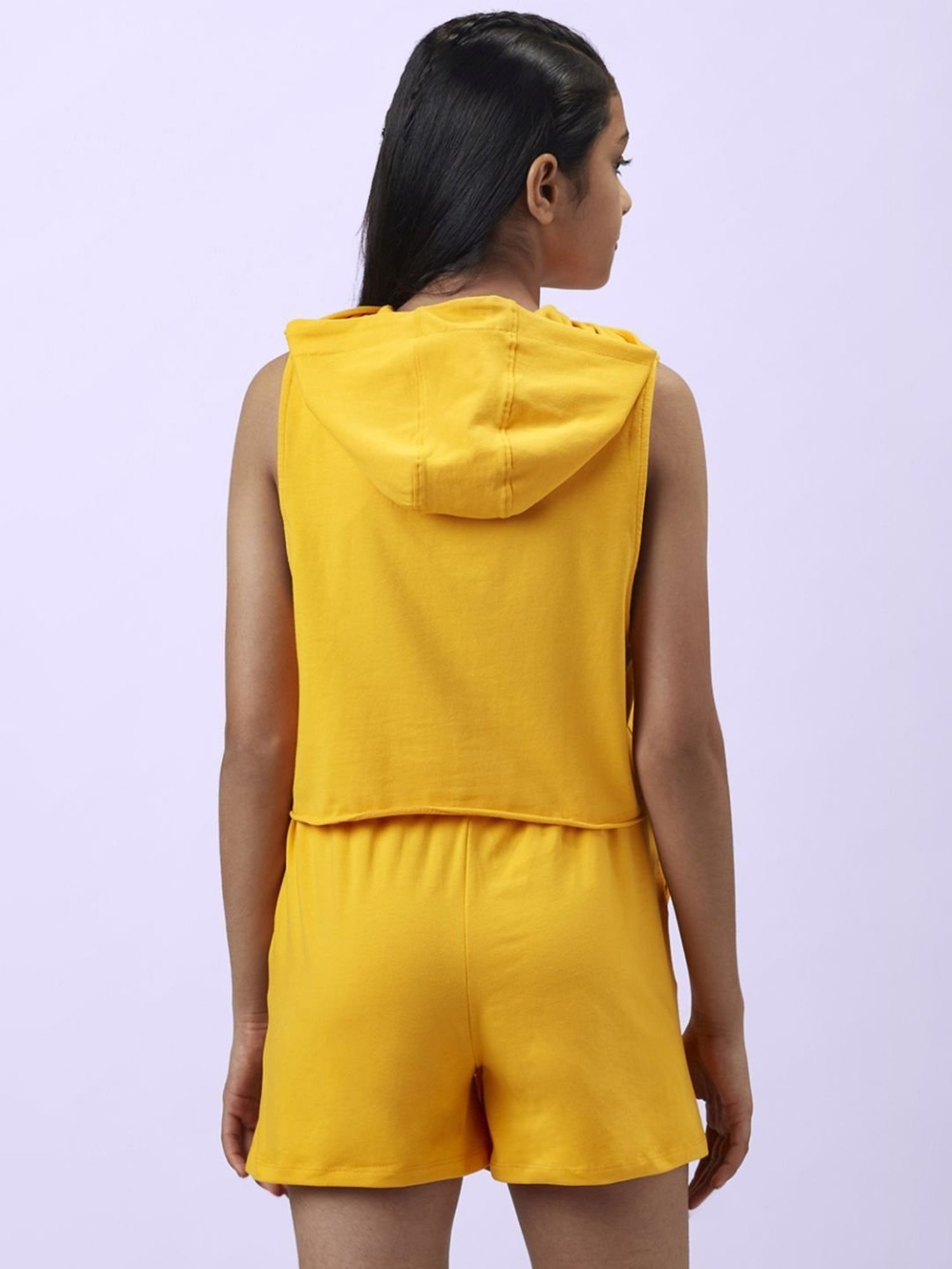 Mothercare Kids White & Yellow Cotton Printed Top Set