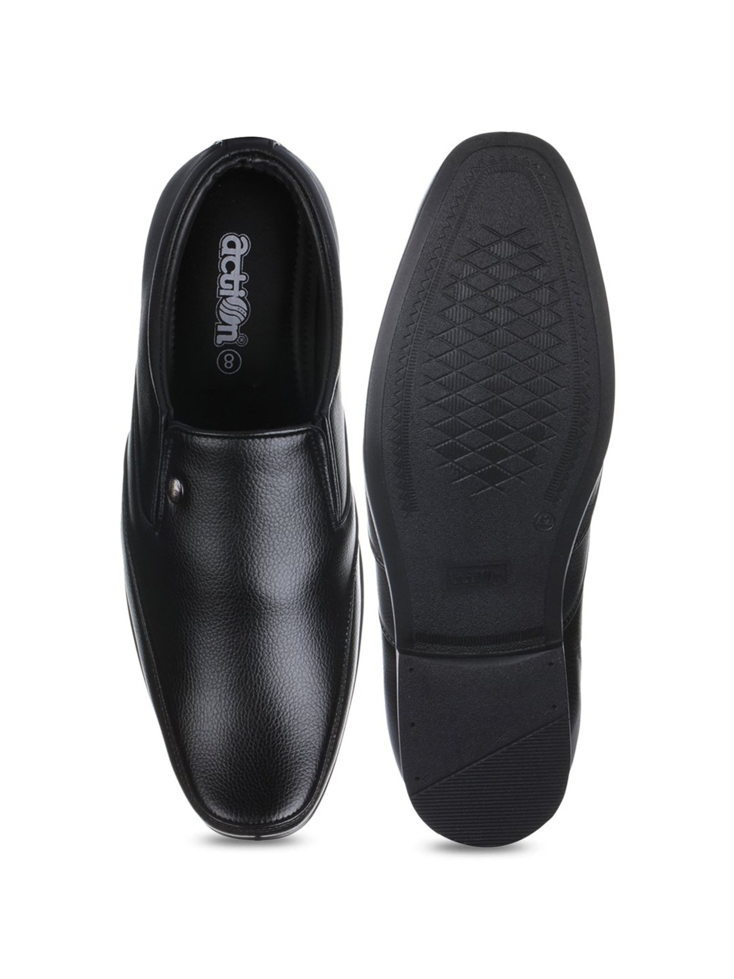 Action Men's Dotcom Black Loafers