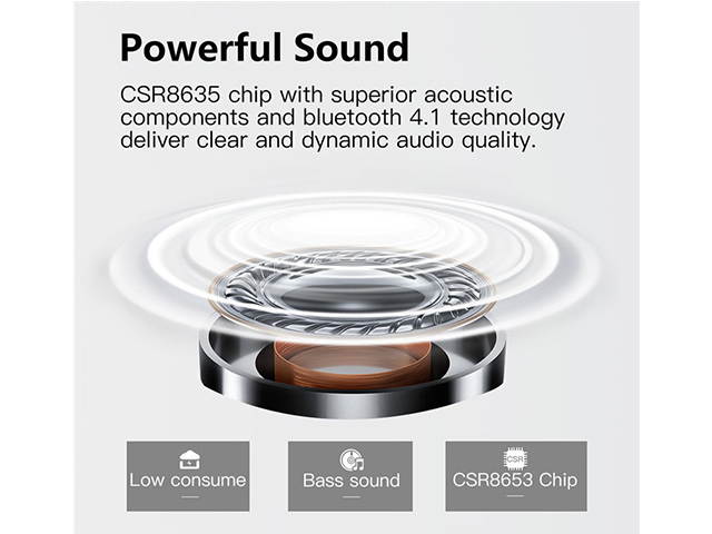 AutofeelSunriseoffice Bluetooth Earphone Headset Wireless Headphone With Mic 3D Bass Stereo Sport Earbuds IPX7 Waterproof For Phone iPhone Samsung Xiaomi