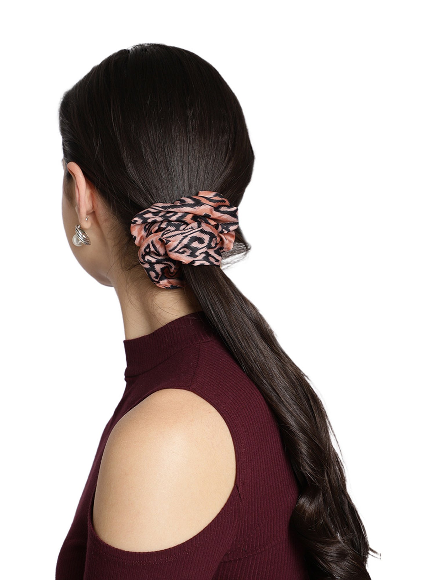 Aditi Wasan Off White Printed Head Bands Pack of 2