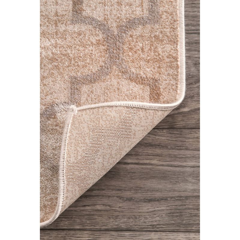 nuLOOM Viscose Trellis Sonya Area Rug - Ivory (5'2"x7'8")