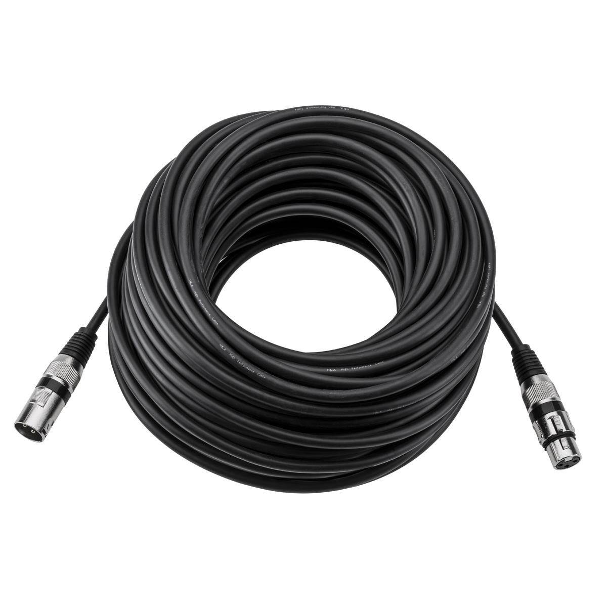 H&A Value Series XLR M to F Professional Microphone Cable - 100' #V-XMF-100