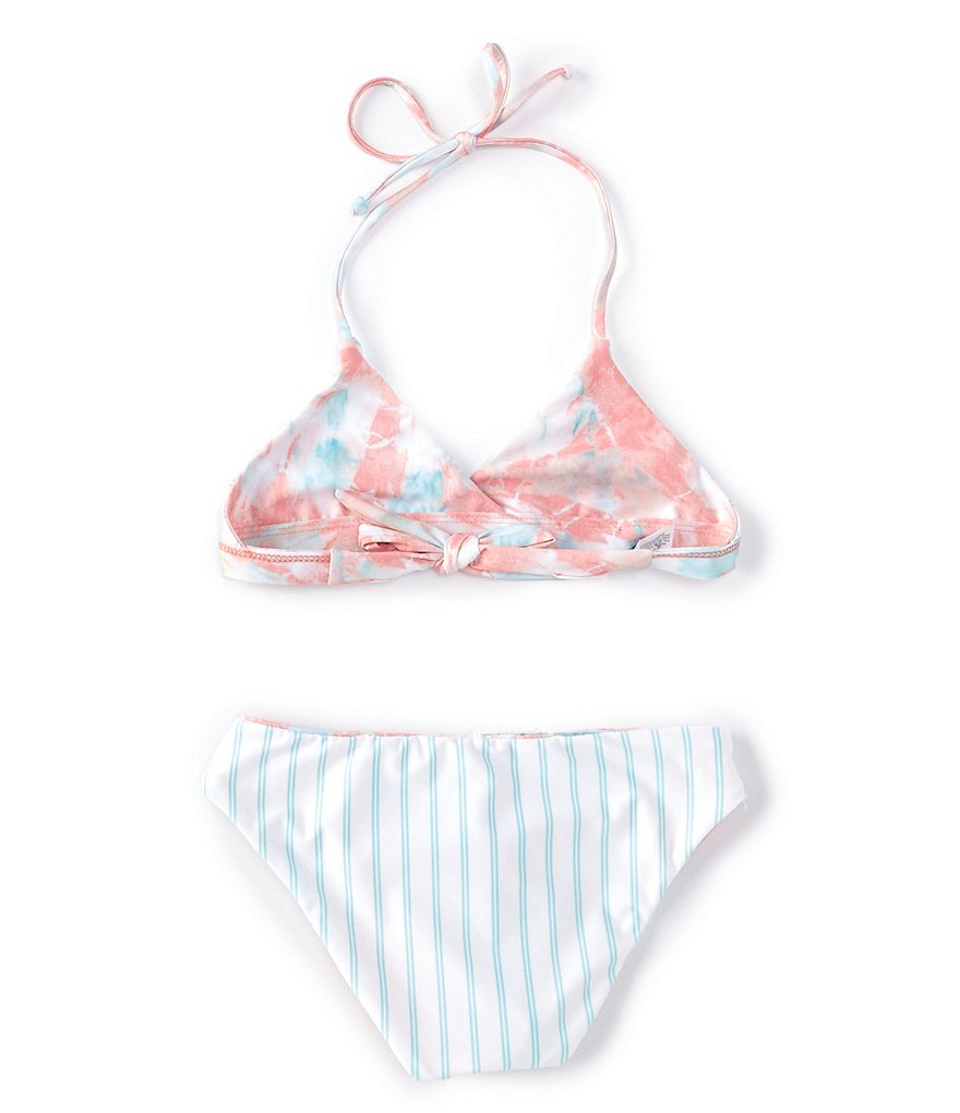 Splendid Big Girls 7-16 Bellini Reversible Wrap Triangle Bra Top & Reversible Retro Hipster Bottom Two-Piece Swimsuit