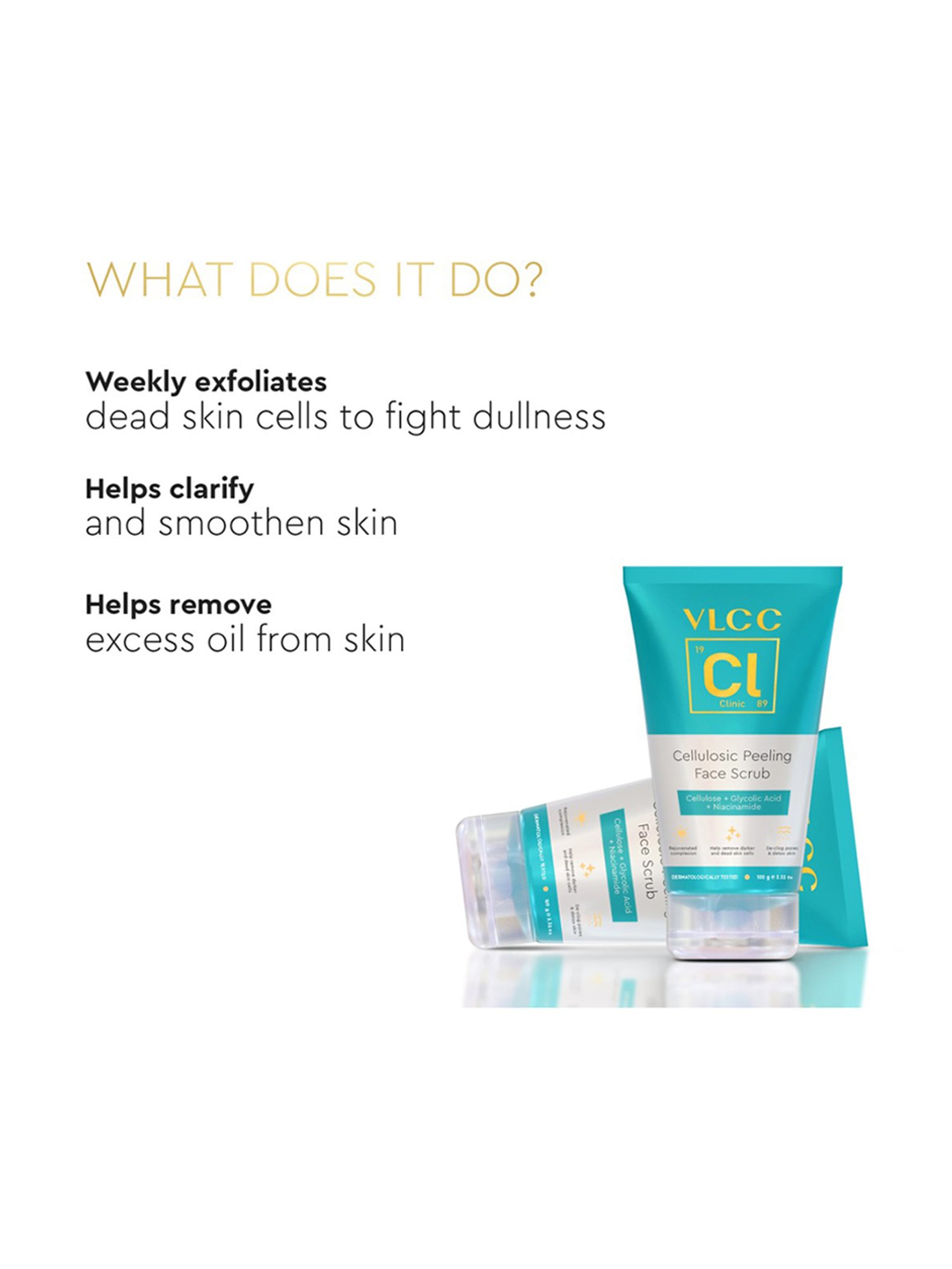 VLCC Clinic Cellulosic Peeling Face Scrub - 100 gm