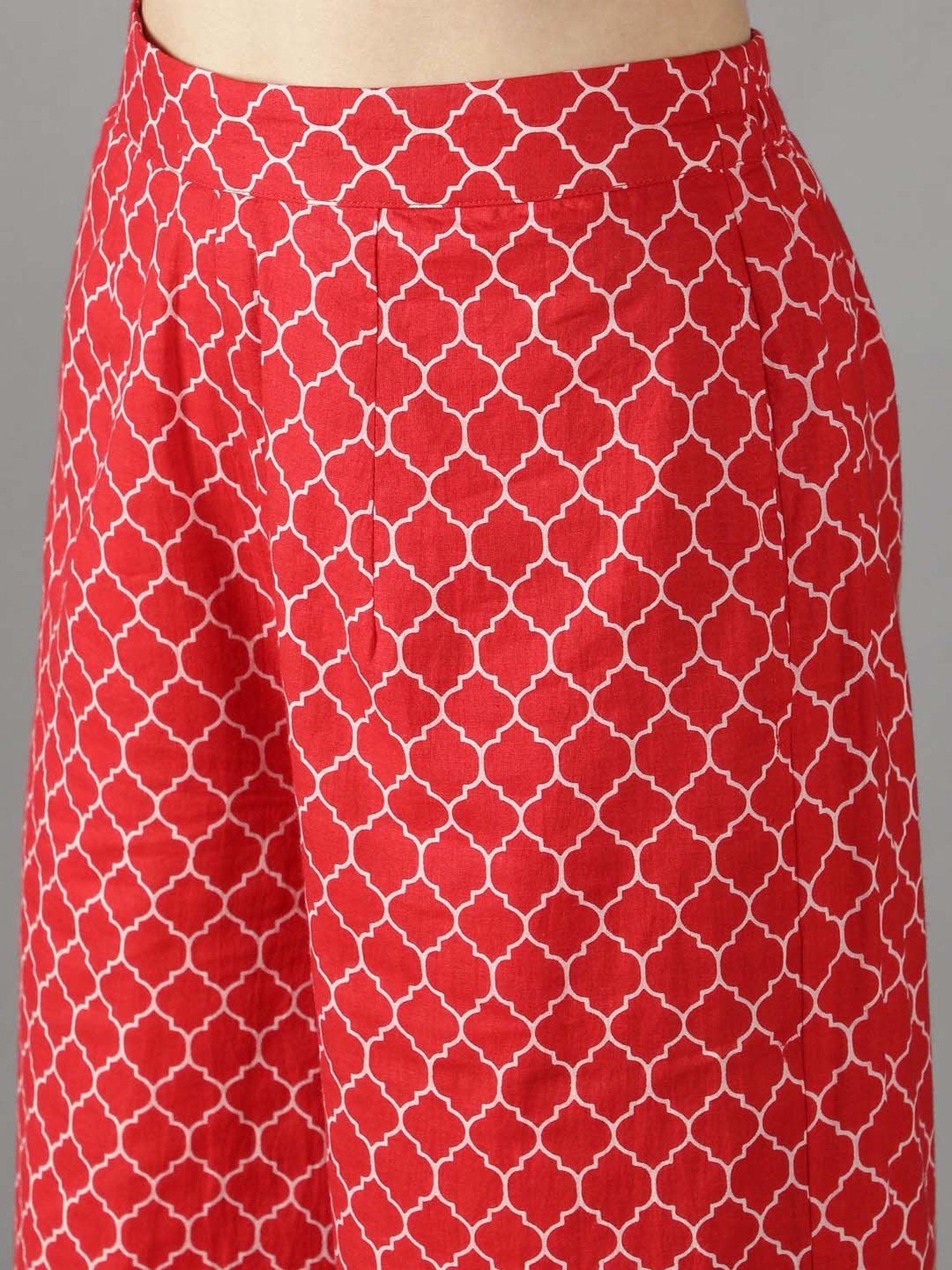 KAORI BY SHREYA AGARWAL Red Cotton Printed Co-Ords Set