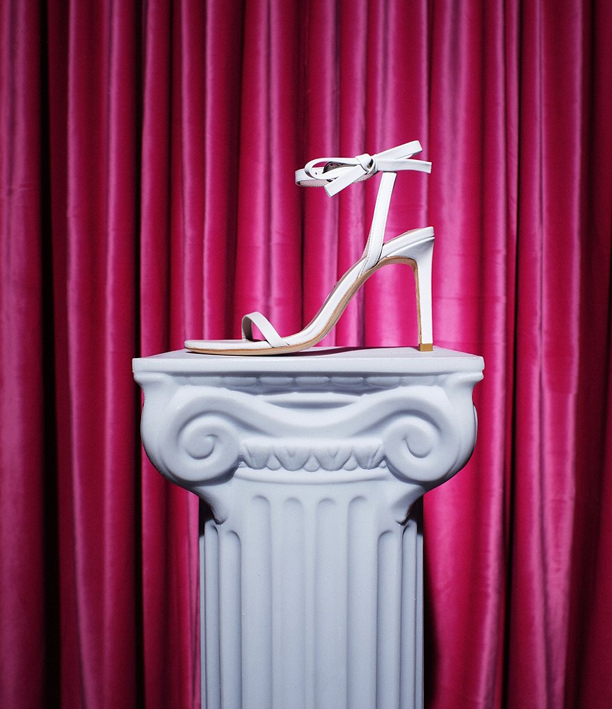 Deltan Miranda Ankle Bow Detail Dress Sandals