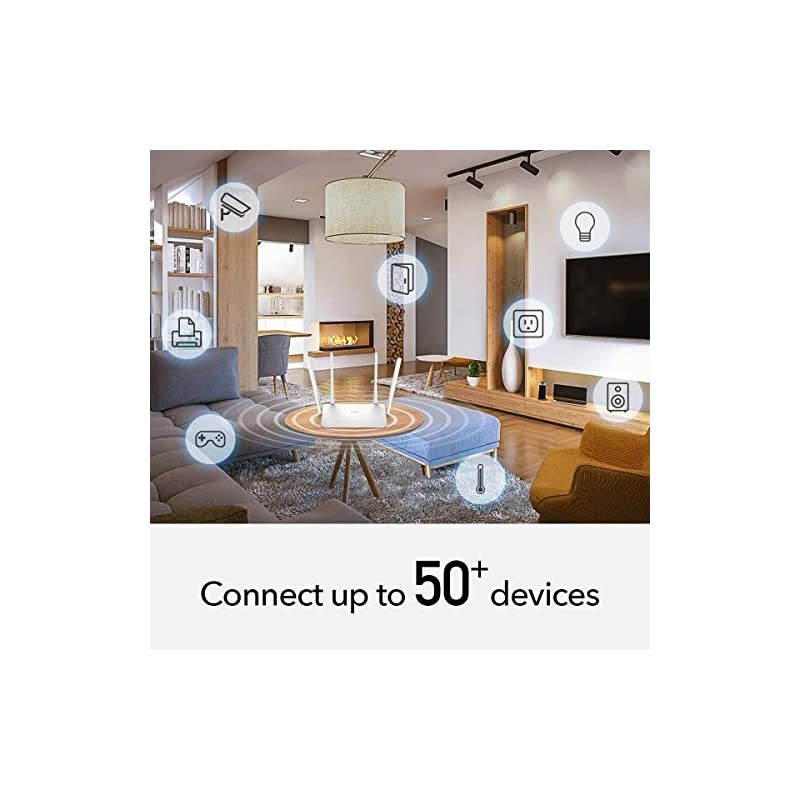 AC1200 Gigabit WiFi Smart Router OpenWRT, 5GHz Dual Band MU-MIMO Wireless Internet Router, 1000Mbps LAN, 5 dBi Antenna for Long Range, VPN, USB 3.0, Guest WiFi and AP Mode, WR1300