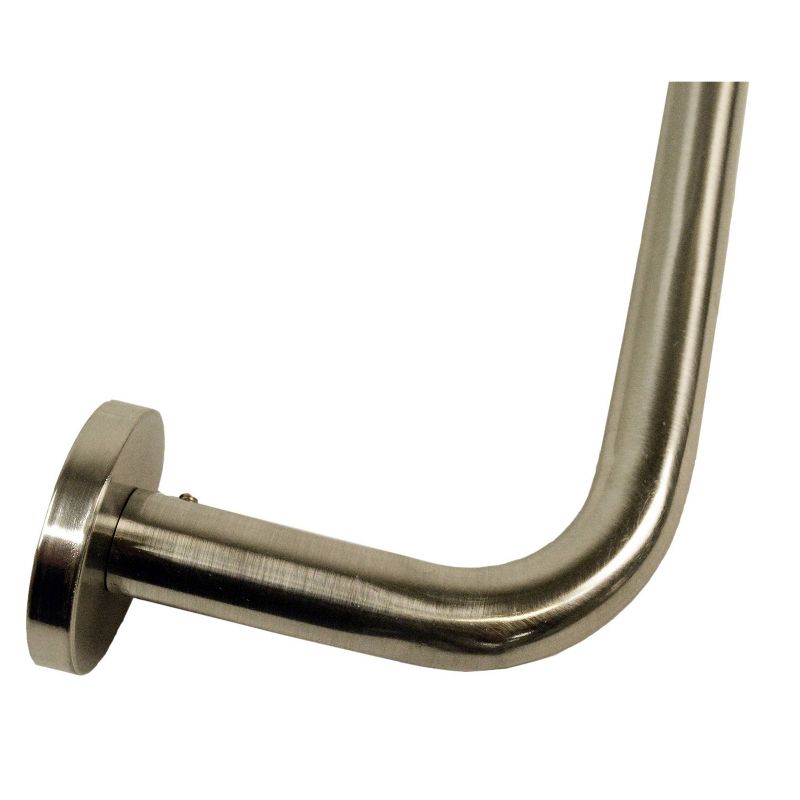 43"-78" Bay Window Rod Set Brushed Nickel - Versailles Home Fashions