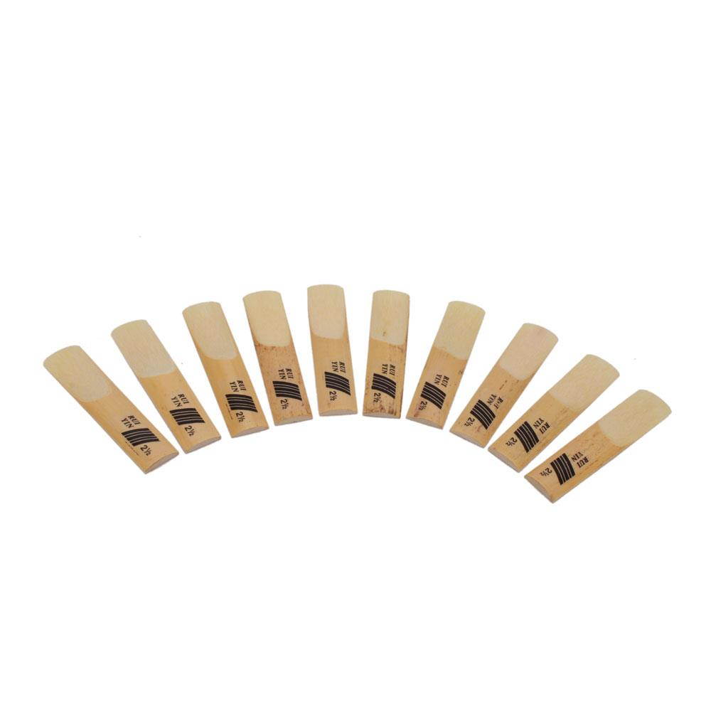 10 pcs Riyin Alto Sax Saxophone Reeds + Plastic Box