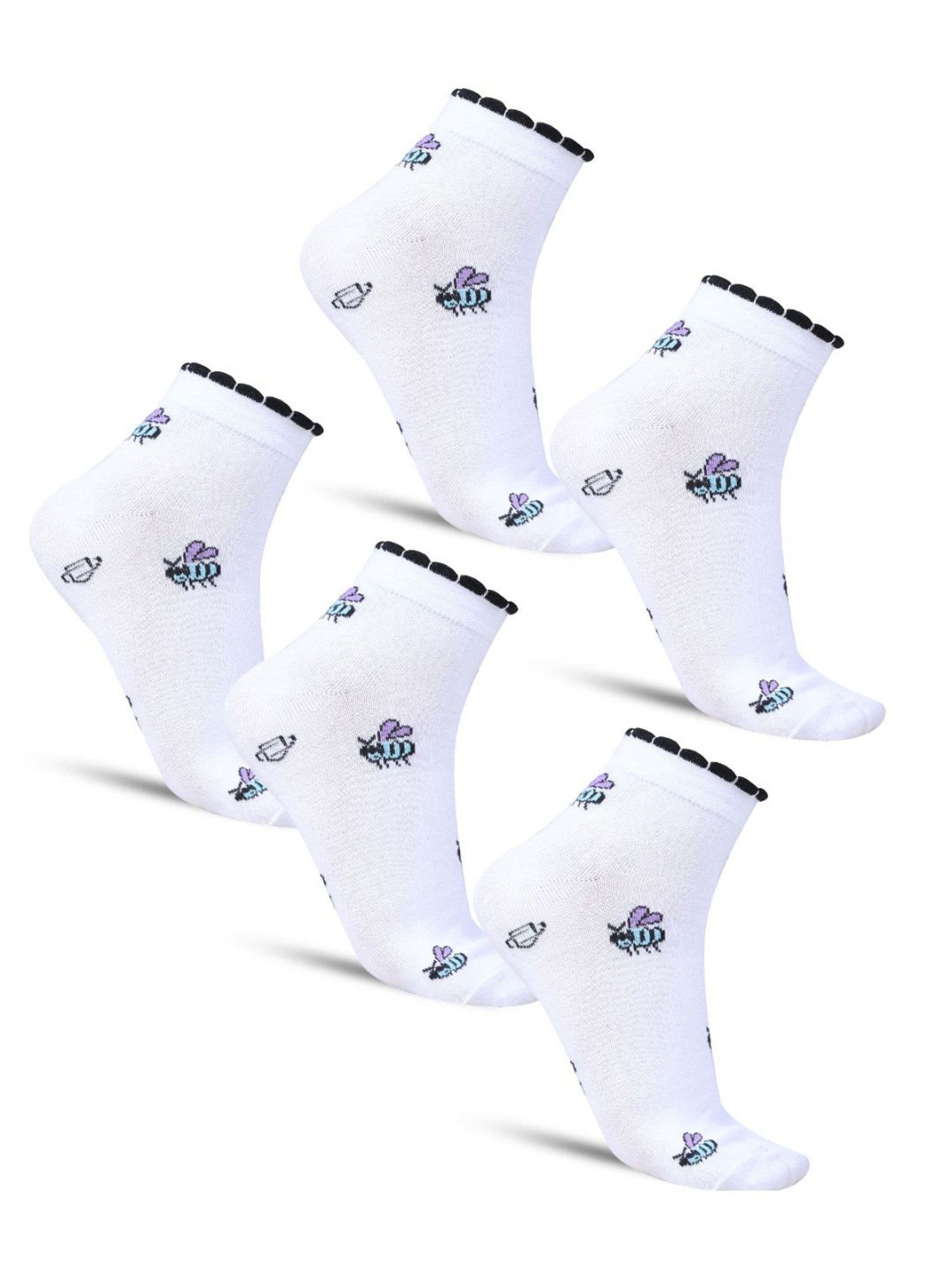Dollar Socks For Women's Casual Ankle Length In (Pack of 5)