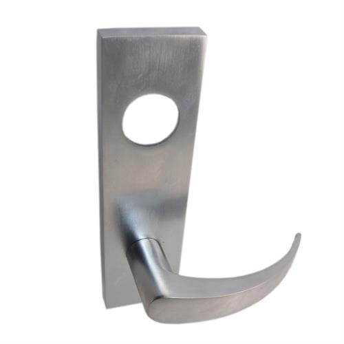 Maxtech 1033L2R Satin Chrome US26D Right Handed Heavy Duty Curved Lever Mortise Plates 7-1/2" x 2" x 1/2" For Through Bolted Mortise Lock Sets (Mortise Body Sold Separately)