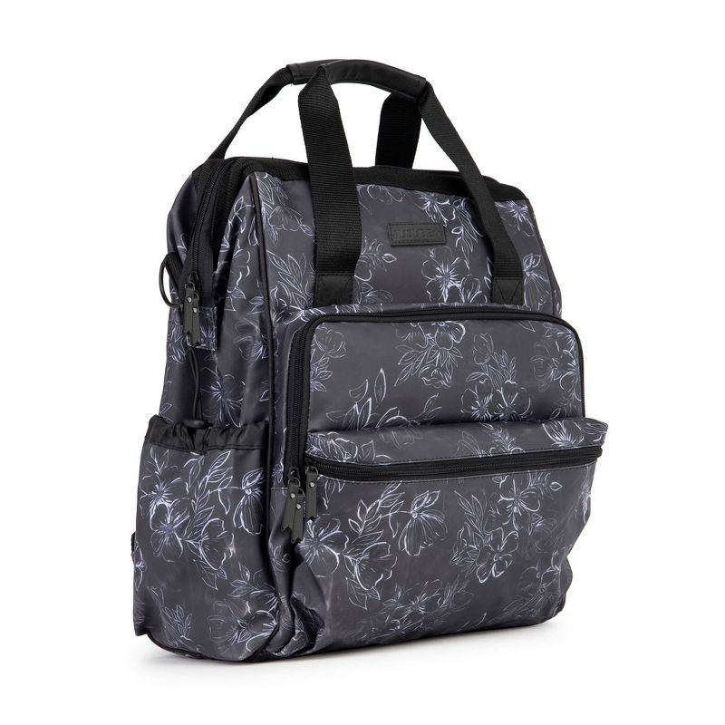 JuJuBe Dr Mom Multi-Carry Backpack Deluxe Diaper Bag - Floral Print