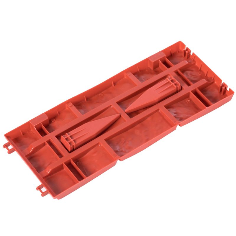 Gardenised Outdoor Brick Stone Gate Lawn Edging Pack of 8, Red