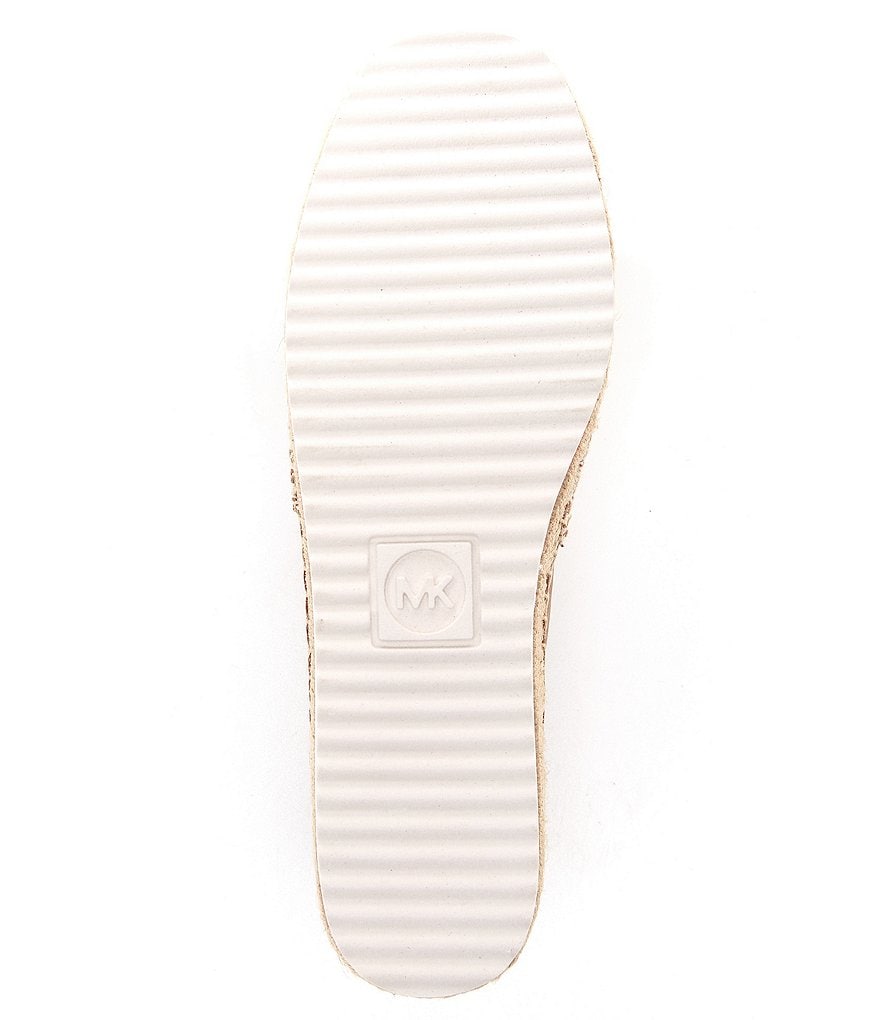 MICHAEL Michael Kors Lenny MK Logo Stripe Jacquard Espadrilles
