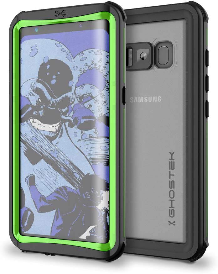 Ghostek Nautical Galaxy S8 Plus Waterproof Case with Screen Protector Extreme Rugged Heavy Duty Protection Full Body Sealed Shell Underwater Shockproof for 2017 Galaxy S8 Plus (6.2 Inch) - (Black)