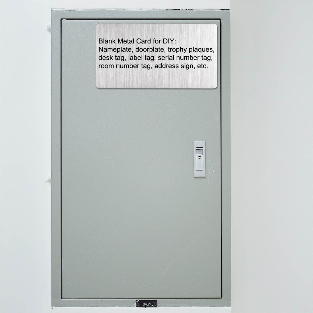 Blank Metal Business Card 100x50x0.4mm Brushed 201 Stainless Steel Plate for DIY Laser Printing Engraving Silver Tone 10 Pcs