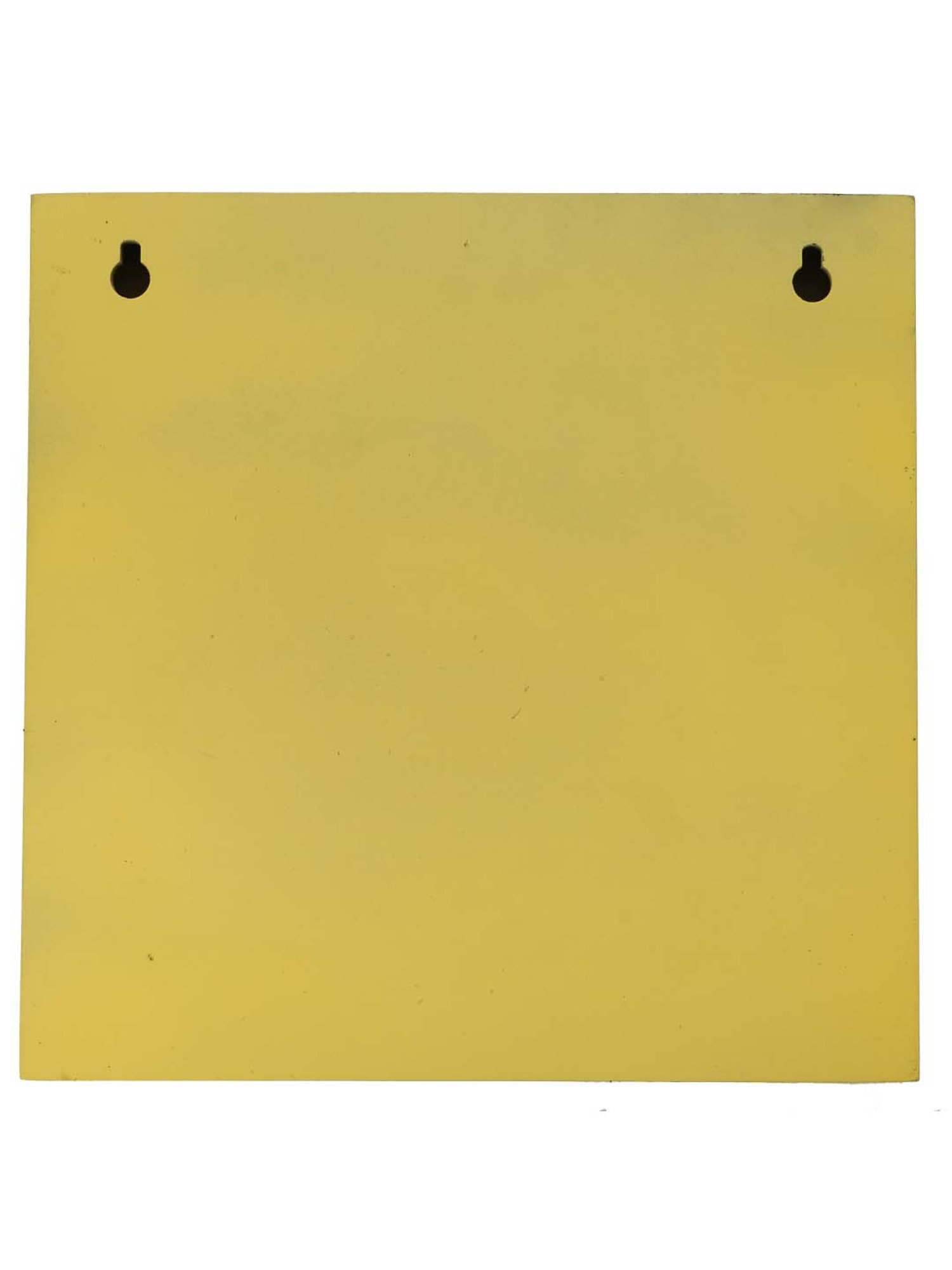 eCraftIndia Yellow & Black Wooden 5-in-1 Hook 'Owls Sitting' Key Holder