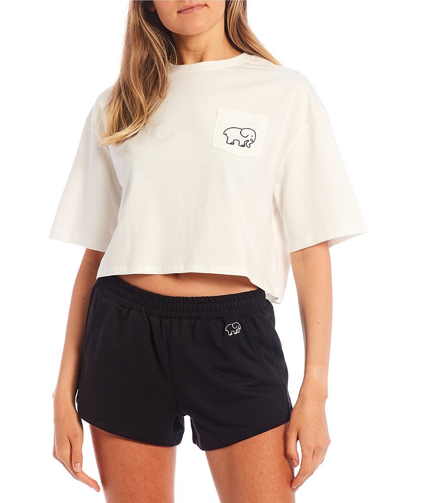 Ivory Ella Short Sleeve Cropped Tee