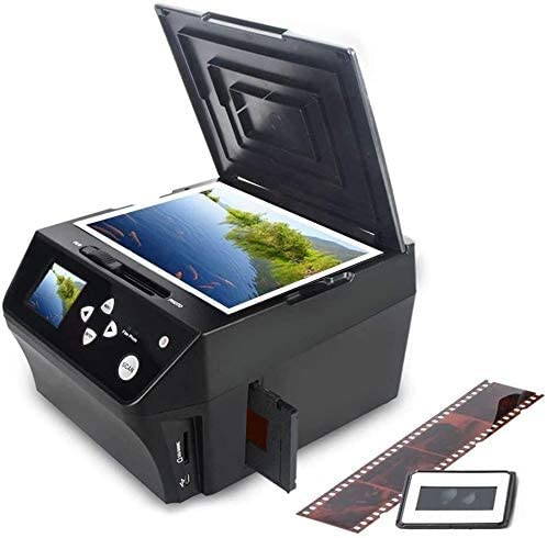 22MP Film &Slide Photo Multi-Function Scanner, Converts 135Film/35mm,110Film/16mmNegatives/Slide/Photo/Document/Business Card to HD 22MP Digital JPG Files, 8GB Memory Card Included