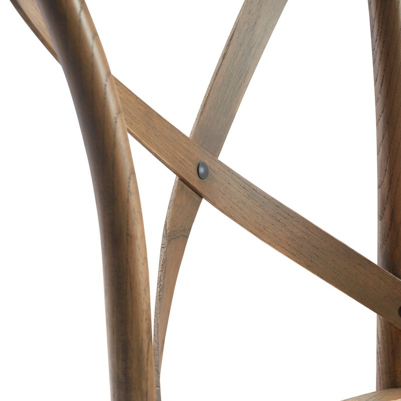 Set of 2 Elmhurst Cross Back Side Chair Natural Rattan - Finch