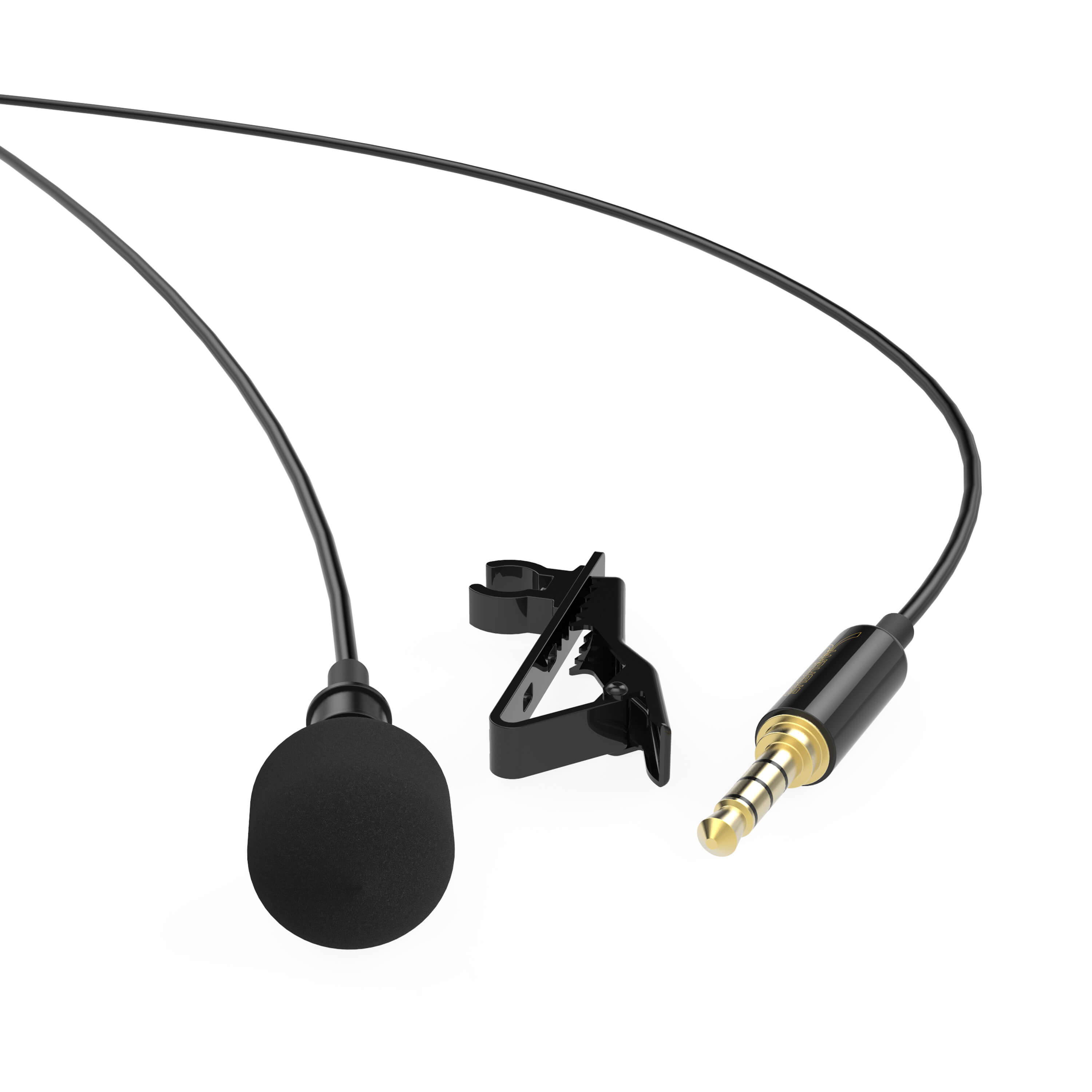 Sabrent Lavalier / Lapel Clip-on Omnidirectional Condenser Microphone (AU-SMCR)