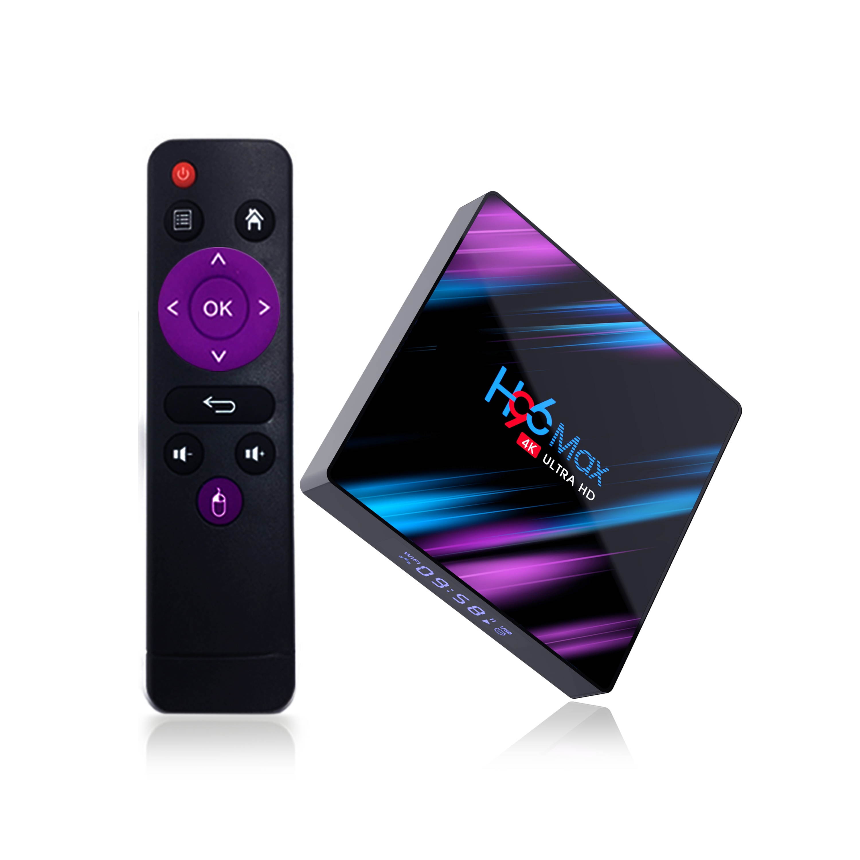 H96 MAX RK3318 4GB RAM 32GB ROM 5G WIFI bluetooth 4.0 Android 9.0 10.0 VP9 H.265 4K TV Box Support Youtube 4K EU/Android 9.0