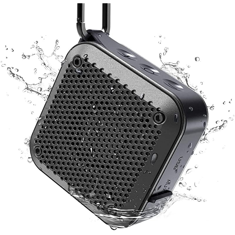 IPX8 Waterproof Bluetooth Speaker - Small Portable Wireless Speakers, 10W Bass Sound, 12h Playtime, Floating Speaker for Shower Beach Pool Party