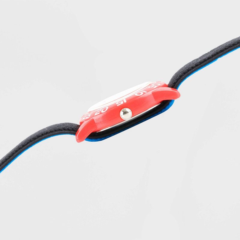 Kids' Disney Toy Story 4 Forky Plastic Time Teacher Reversible Nylon Strap Watch - Black