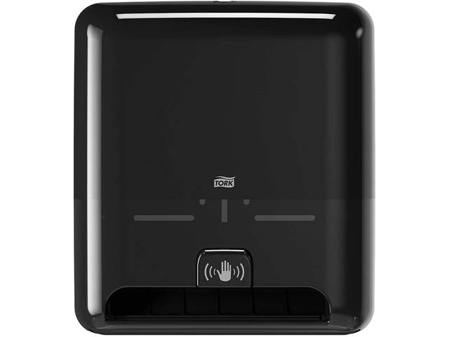 Tork 5511282 Elevation Matic Hand Towel Dispenser with Intuition Sensor, 8" x 14.5" x 13", Black