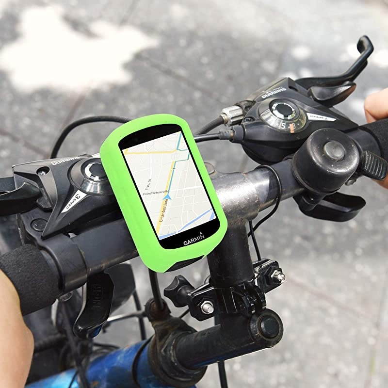 Case Compatible with Garmin Edge 530 Soft Silicone Bike GPS Navigation System Protective Cover Green