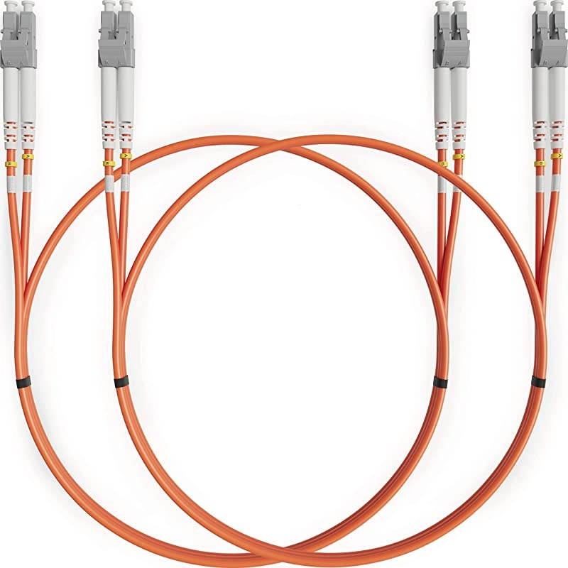 LC to LC Fiber Patch Cable Multimode Duplex 5m 164ft 625125um OM1 LSZH  PureOptics Cable Series