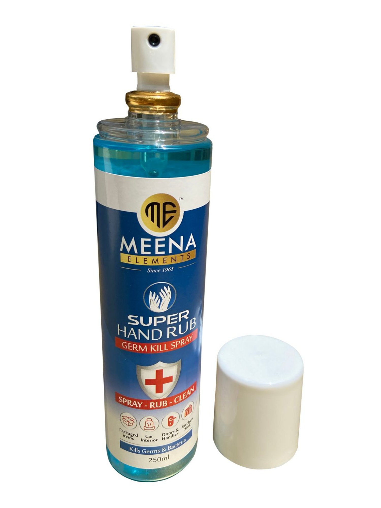 Meena Elements Super Hand Rub Spray (250 ml) - Pack of 5