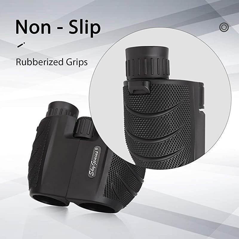 10x25 Compact Binoculars for Adults High Powered Binoculars Pocket for Concerts Theater Travel BK4 Roof Prism FMC Lens Kid Binoculars for Bird Watching 053lb