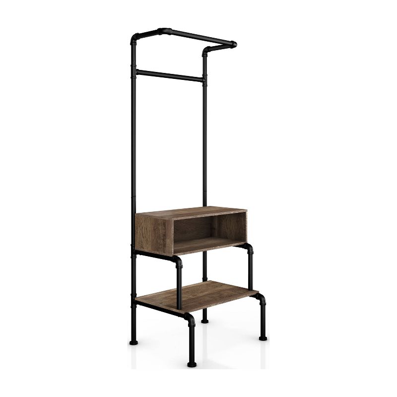 Quatro Umbrella Stand & Coat Rack Steel - Adesso